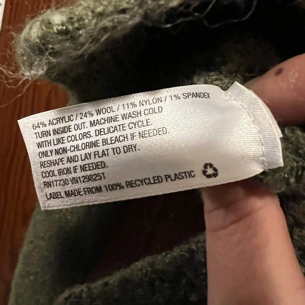 a new day Women's Forest Green Cowl Neck Sweater - Picture 5 of 5
